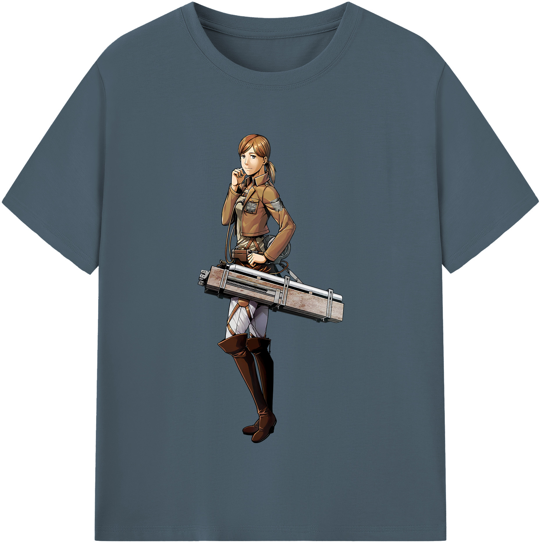 （画像用） 進撃の巨人 Attack on Titan 綿100％半袖Tシャツ（フロントプリント）